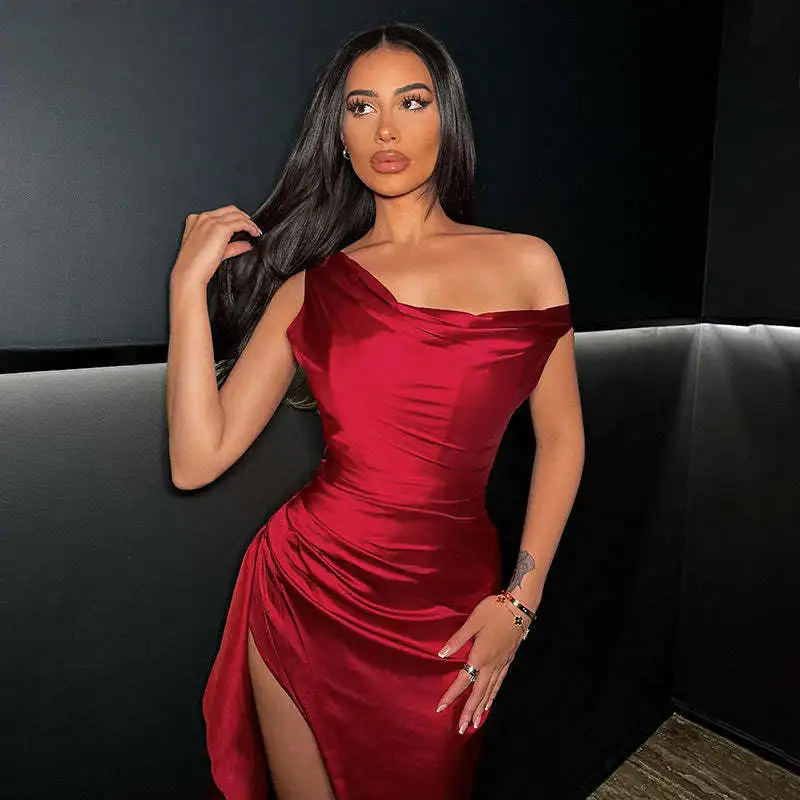 SKMY Sexy Y2k Clothes Women Slim Fit Long Dresses High Waist Fishbone Satin Split Dress Party Clbwear 2025 Summer New Arrival
SKMY Sexy Y2k Clothes Women Slim Fit Long Dresses High Waist Fishbone Satin Split Dress Party Clbwear 2025 Summer New Arrival