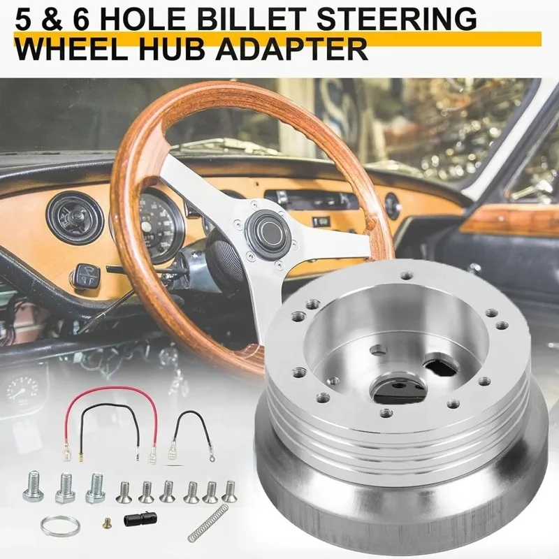 5/6 Hole Steering Wheel Hub Adapter Installation Kit For GMC Chevy Flaming River Ididit Polished Hub Adapter Modification Parts
5/6 Hole Steering Wheel Hub Adapter Installation Kit For GMC Chevy Flaming River Ididit Polished Hub Adapter Modification Parts