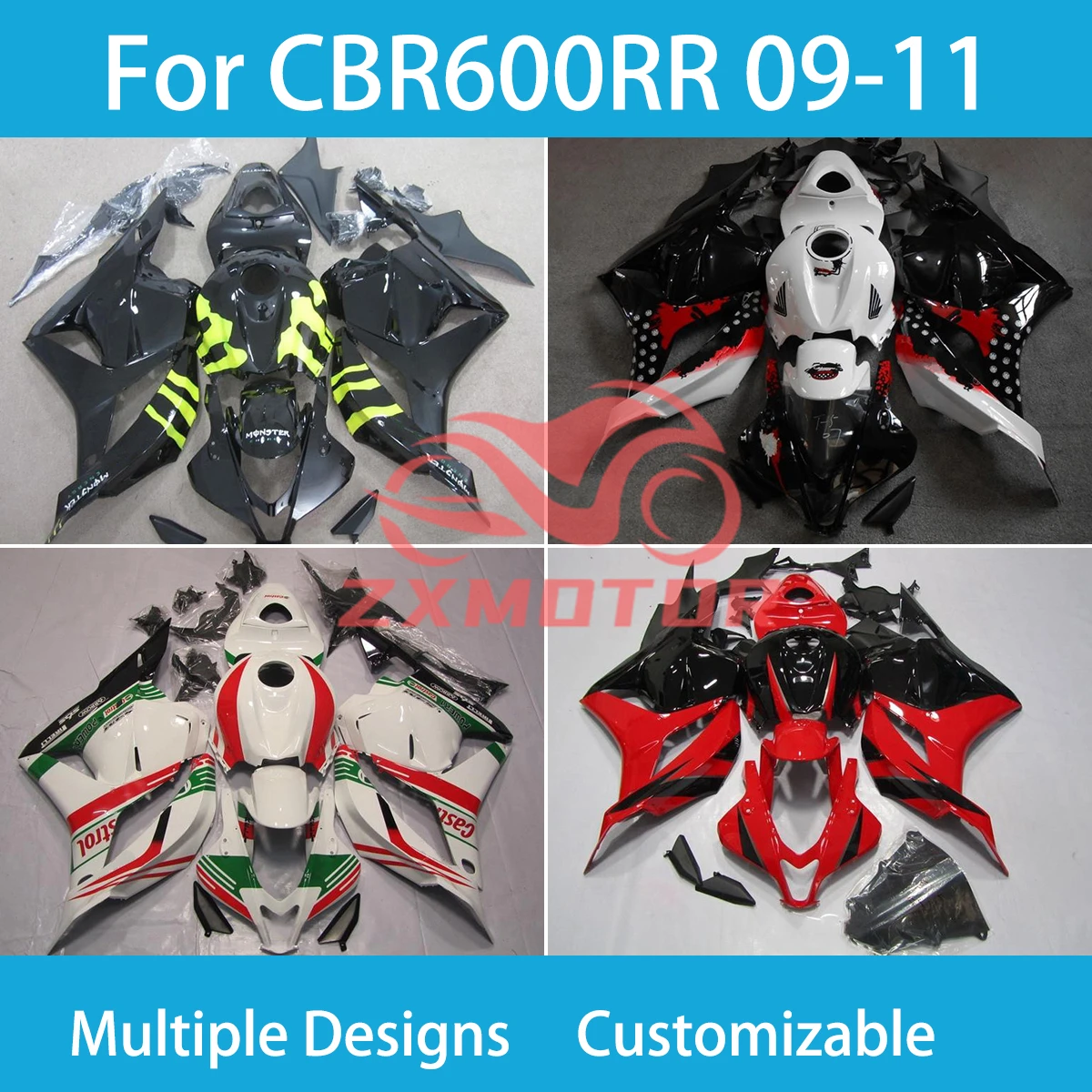 CBR 600RR 09 10 11 комплект обтекателей для Honda CBR600RR 2009 2010 2011, обтекатели из АБС-пластика, аксессуары для мотоциклов
CBR 600RR 09 10 11 комплект обтекателей для Honda CBR600RR 2009 2010 2011, обтекатели из АБС-пластика, аксессуары для мотоциклов