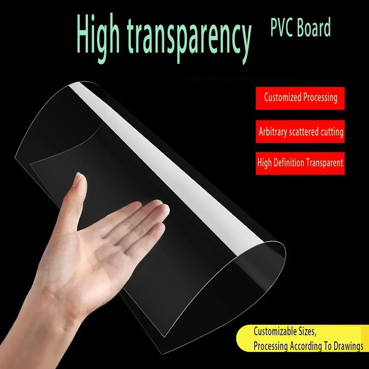 High Transparent PVC Plate/Boat Thick 0.2~10mm Clear Plastic Sheet DIY Model Material Processing Accessories 100x200~300x400mm
High Transparent PVC Plate/Boat Thick 0.2~10mm Clear Plastic Sheet DIY Model Material Processing Accessories 100x200~300x400mm