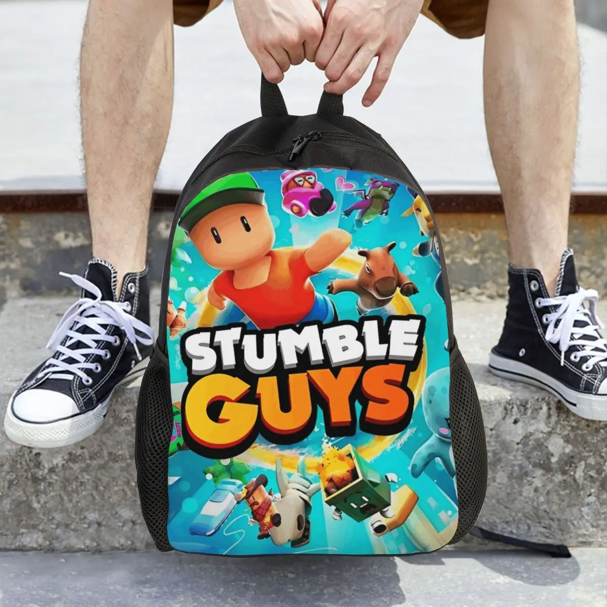 Игровой рюкзак Stumble Guys для мужчин и женщин, повседневный студенческий рюкзак для пешего туризма, путешествий, сумка на плечо для ноутбука, компьютера, подарок
Игровой рюкзак Stumble Guys для мужчин и женщин, повседневный студенческий рюкзак для пешего туризма, путешествий, сумка на плечо для ноутбука, компьютера, подарок