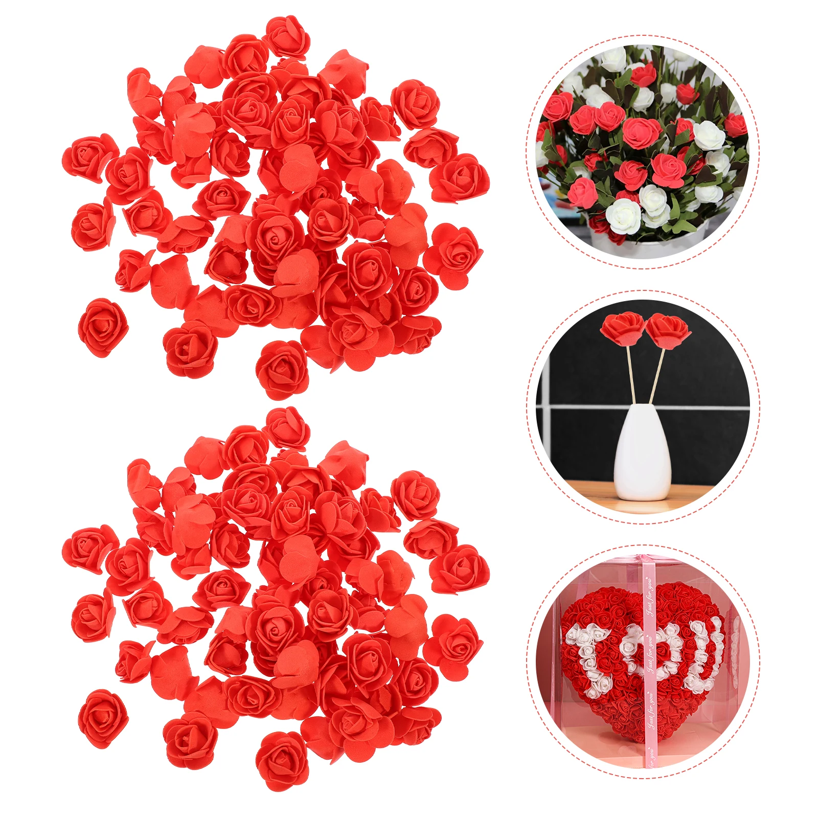 200 Pcs Artificial Flowers Rose Heads Fake Decoration Floral for Red Faux Craft
200 Pcs Artificial Flowers Rose Heads Fake Decoration Floral for Red Faux Craft