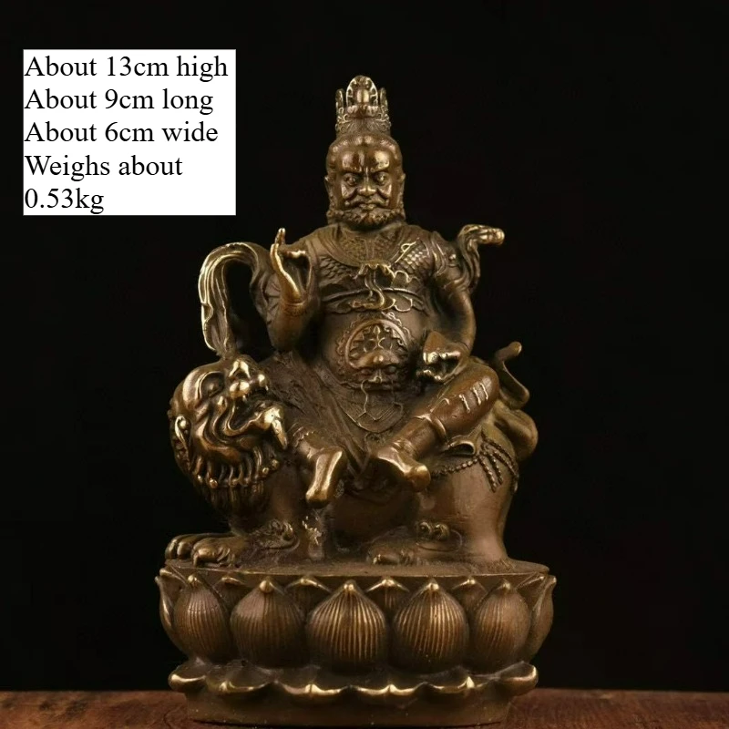 Retro Copper God of Wealth Desktop Ornaments Metal Figure Miniature Sculpture Living Room Offering Home Decoration Crafts
Retro Copper God of Wealth Desktop Ornaments Metal Figure Miniature Sculpture Living Room Offering Home Decoration Crafts