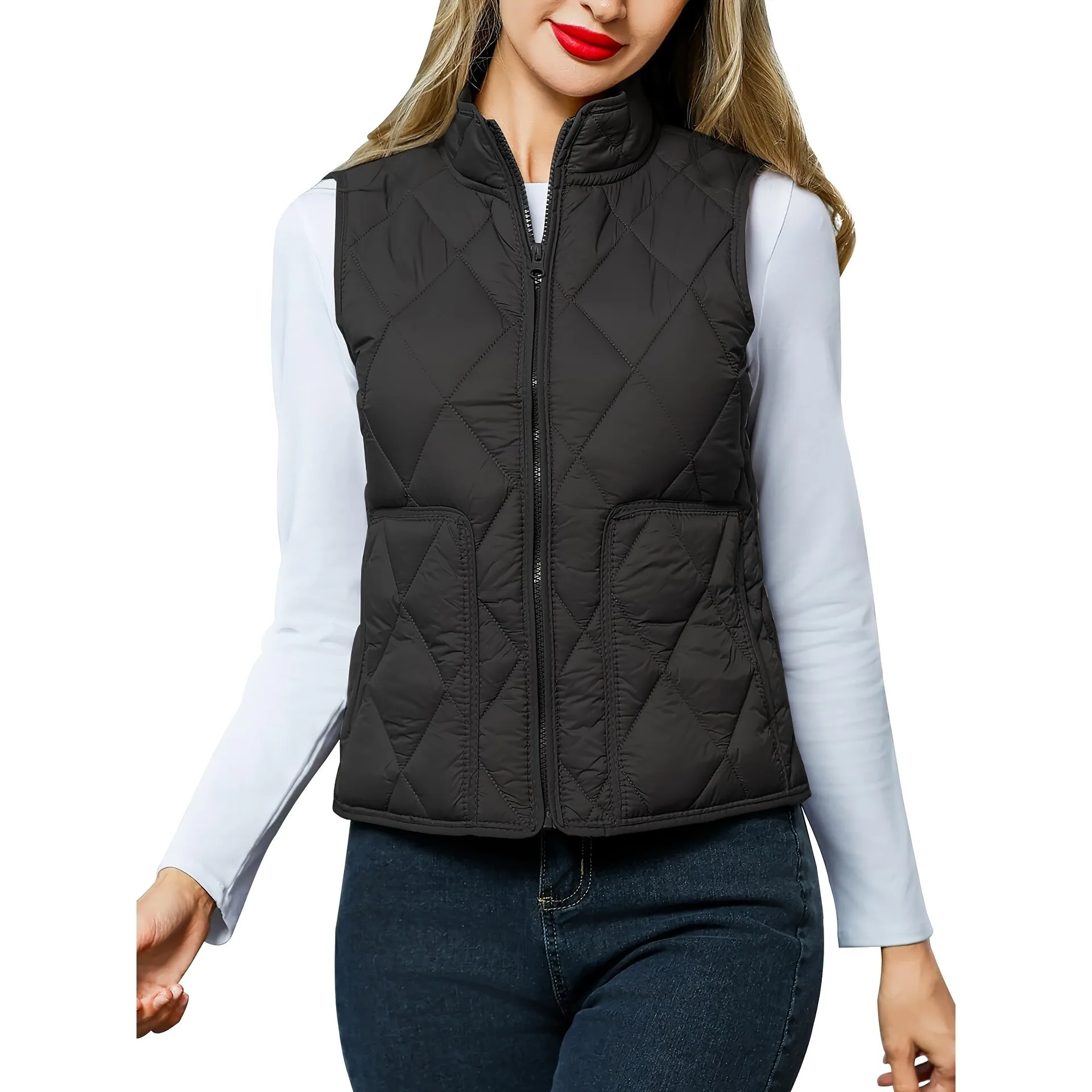 Casual Student Vest U 48000 Young Women Zip Vest Leisurely Designed Fashionable Inner Wear Ideal for Spring Season
Casual Student Vest U 48000 Young Women Zip Vest Leisurely Designed Fashionable Inner Wear Ideal for Spring Season