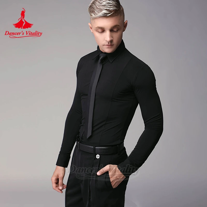Men's Latin Long Sleeves Professional Training Shirt Adult Ballroom Dance Rumba Practise Outfit Matching Tops Dancer's Vitality
Men's Latin Long Sleeves Professional Training Shirt Adult Ballroom Dance Rumba Practise Outfit Matching Tops Dancer's Vitality