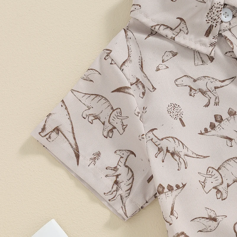 Toddler Boy Summer Outfit Cartoon Print Short Sleeve Button Down T-Shirt Top Shorts Set Baby Boy Clothes
Toddler Boy Summer Outfit Cartoon Print Short Sleeve Button Down T-Shirt Top Shorts Set Baby Boy Clothes