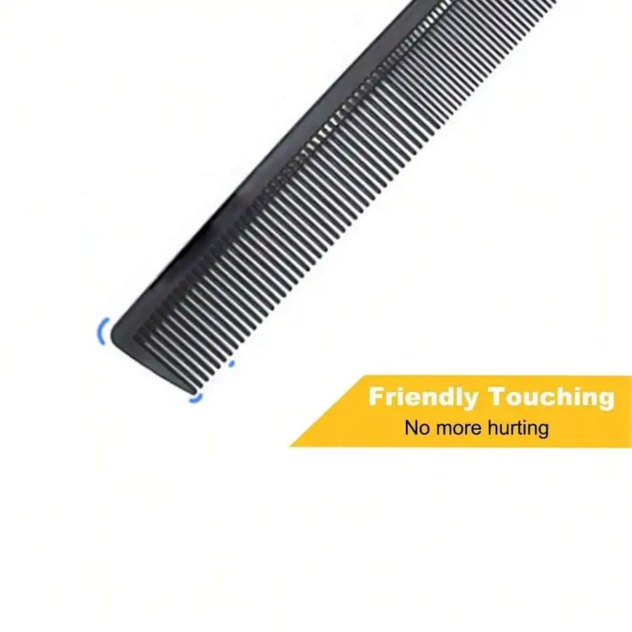 Carbon Fiber Cutting Comb 8.3 Inch Anti-Static Heat Resistant Barber Comb Fine And Wide Tooth For All Hair Types
Carbon Fiber Cutting Comb 8.3 Inch Anti-Static Heat Resistant Barber Comb Fine And Wide Tooth For All Hair Types
