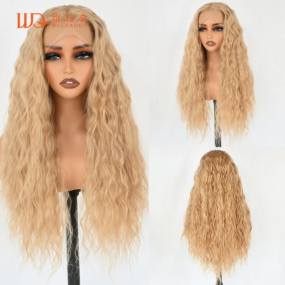 28 Inch Water Wave Mixed Blonde Lace Front Wig 13x4 Lace Frontal Glueless Honey Blonde Heat Resistant Synthetic Hair Daily Wig
28 Inch Water Wave Mixed Blonde Lace Front Wig 13x4 Lace Frontal Glueless Honey Blonde Heat Resistant Synthetic Hair Daily Wig