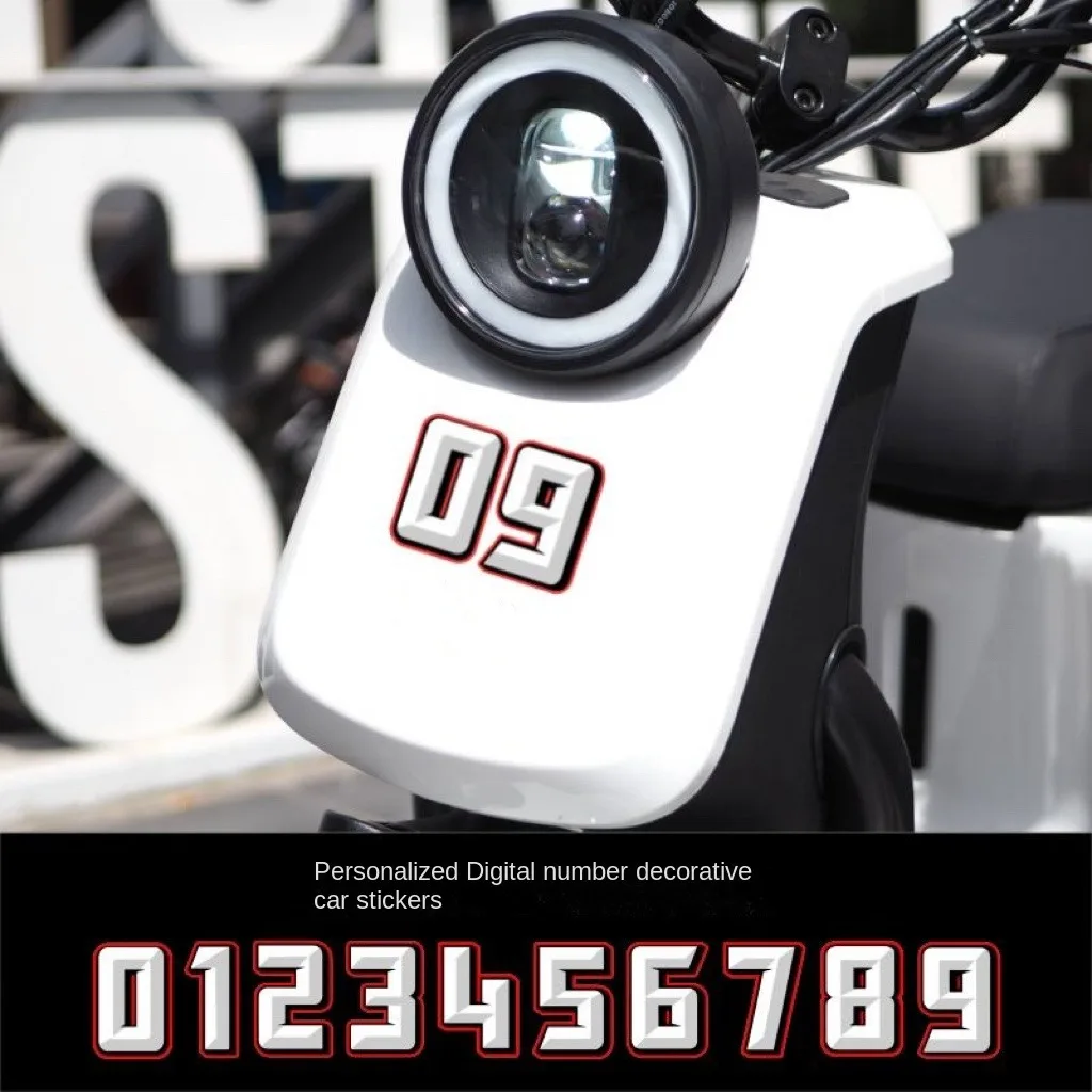 Motorcycle Electric car personality Digital Car sticker Body number Car sticker Driver's helmet Sticker window Door body scratch
Motorcycle Electric car personality Digital Car sticker Body number Car sticker Driver's helmet Sticker window Door body scratch