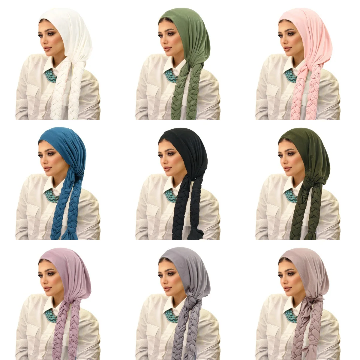 New Muslim Women Braid Turban Headscarf Hijab Chemo Cap Hair Loss Head Wrap Bonnet Pre-Tied Hat Bandanas Headband Turbante Mujer
New Muslim Women Braid Turban Headscarf Hijab Chemo Cap Hair Loss Head Wrap Bonnet Pre-Tied Hat Bandanas Headband Turbante Mujer