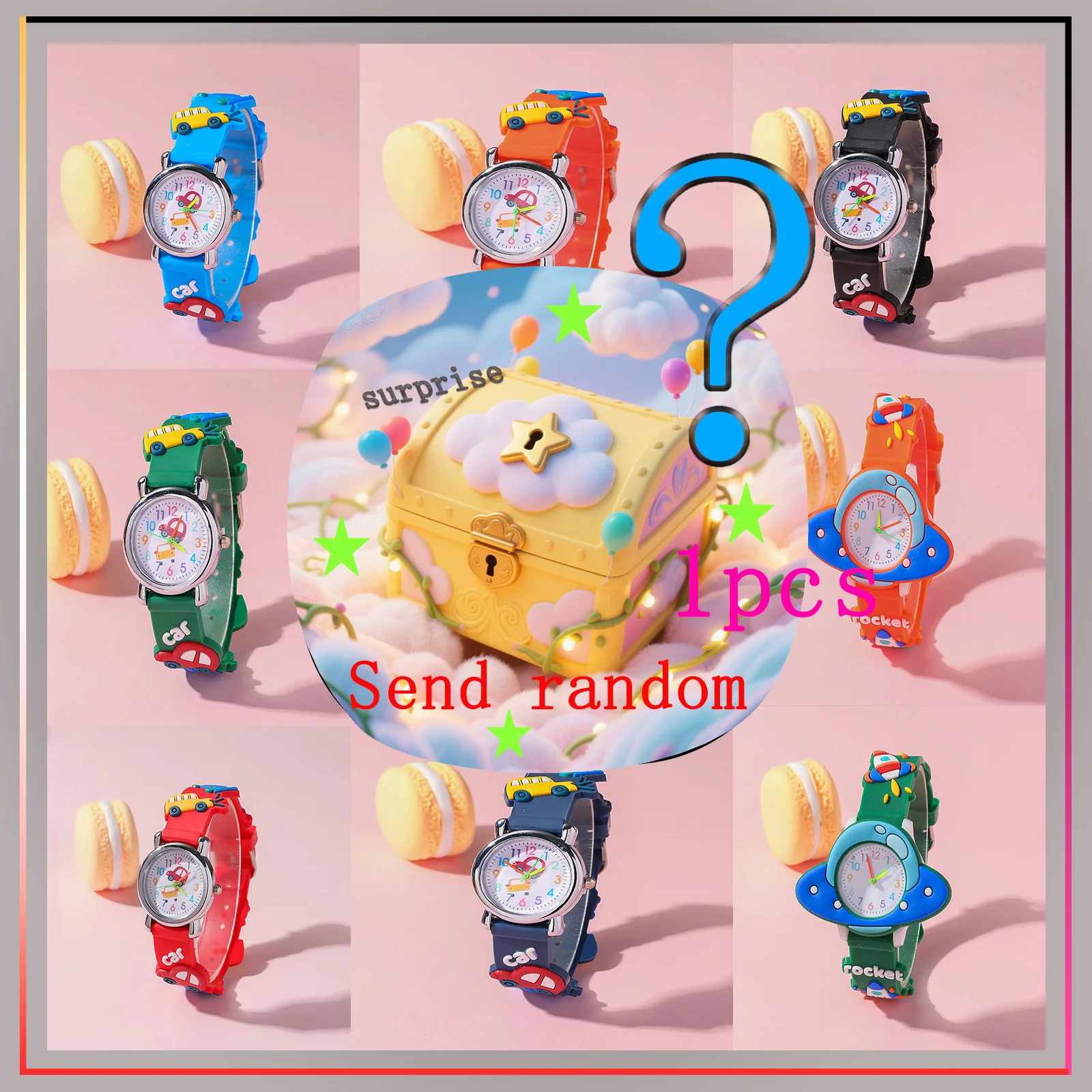 Surprise blind box; cute children's fun 3D versatile suitable for teenagers fashion simple ladies watches blind box birthday
Surprise blind box; cute children's fun 3D versatile suitable for teenagers fashion simple ladies watches blind box birthday