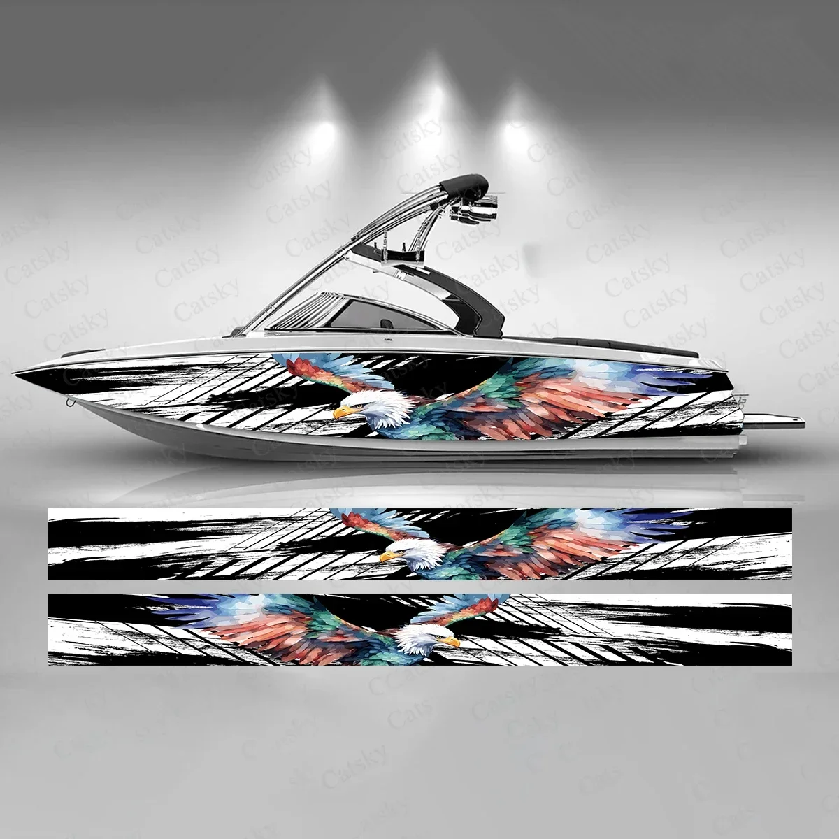 Eagle Colorful Boat Sticker Fashion Custom Fish Boat-Sticker Vinyl Waterproof Boat Wrap Graphic Boat Wrap Decal
Eagle Colorful Boat Sticker Fashion Custom Fish Boat-Sticker Vinyl Waterproof Boat Wrap Graphic Boat Wrap Decal