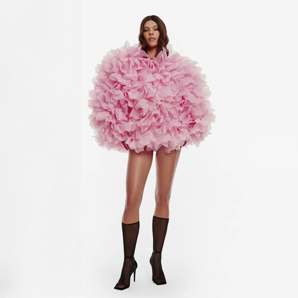 Couture Pink Ruffles Women Jacket Full Sleeves Fashion Female Jacket Outerwear Female Coat Bridal Jacket
Couture Pink Ruffles Women Jacket Full Sleeves Fashion Female Jacket Outerwear Female Coat Bridal Jacket