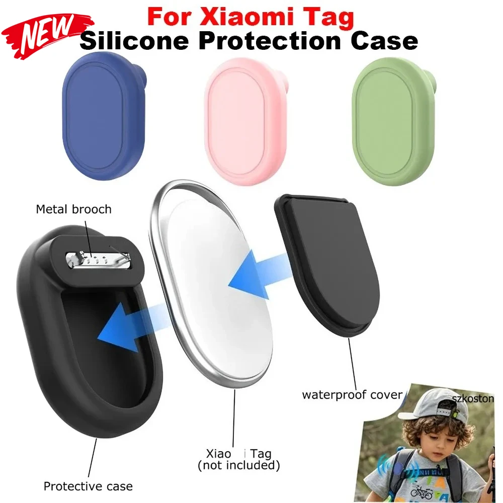 For Xiaomi Tag Silicone Protective Case with Pin for Xiaomi Tag GPS Tracker Hidden Holder Clip Waterproof Cover for Kids Elderly
For Xiaomi Tag Silicone Protective Case with Pin for Xiaomi Tag GPS Tracker Hidden Holder Clip Waterproof Cover for Kids Elderly