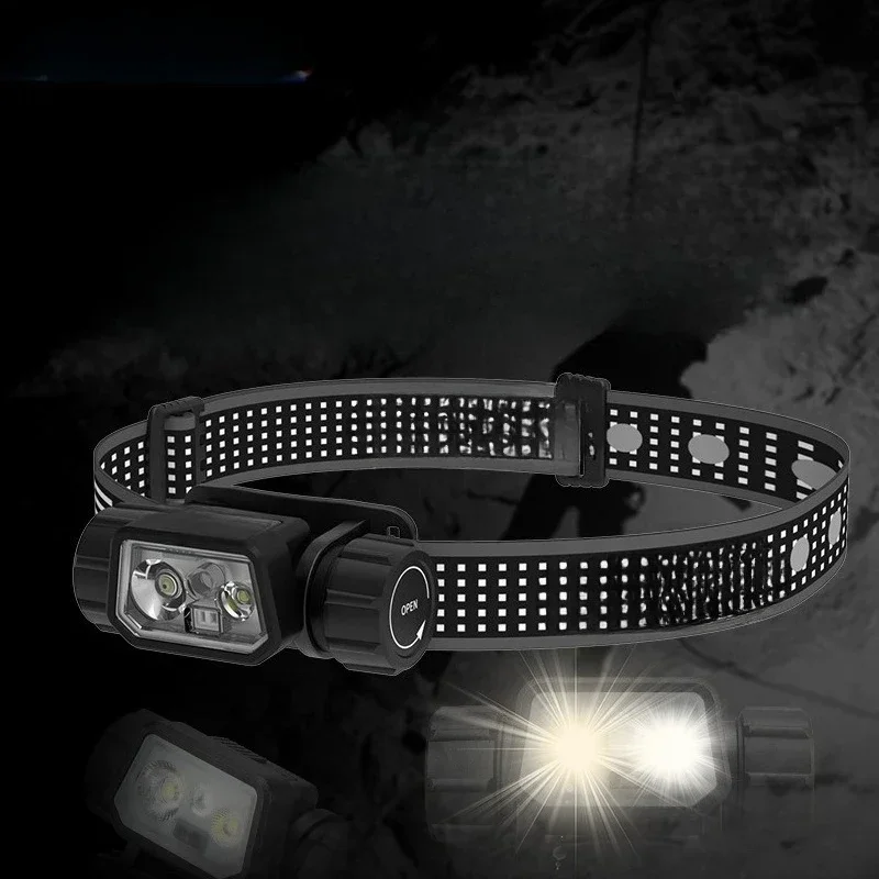 Mountaineering night fishing charging head wear off-road camping highlight induction
Mountaineering night fishing charging head wear off-road camping highlight induction