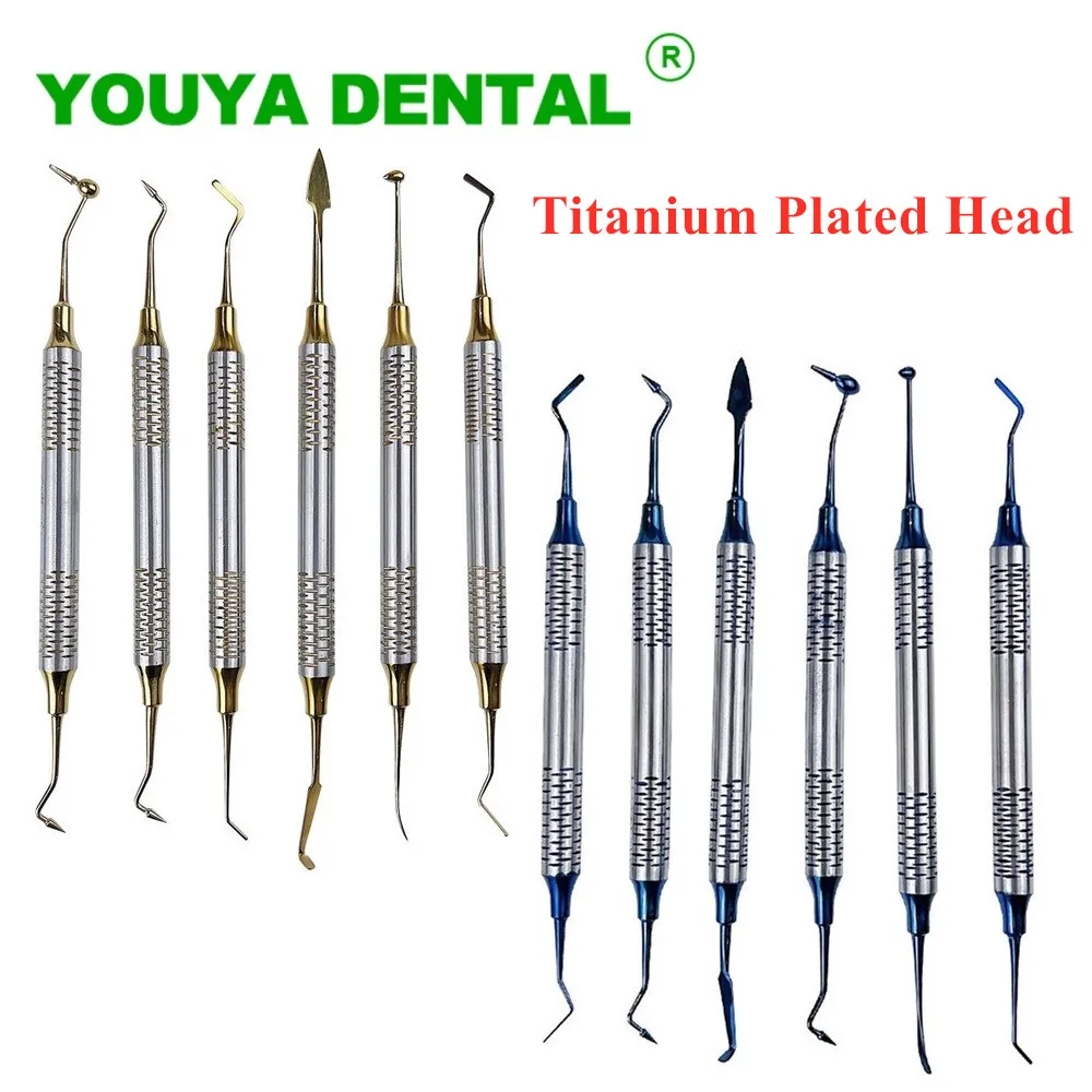 6pcs/set Dental Composite Resin Filling Spatula Titanium Plated Head Resin Filler Kit Thick Handle Dentistry Dentist Instrument
6pcs/set Dental Composite Resin Filling Spatula Titanium Plated Head Resin Filler Kit Thick Handle Dentistry Dentist Instrument