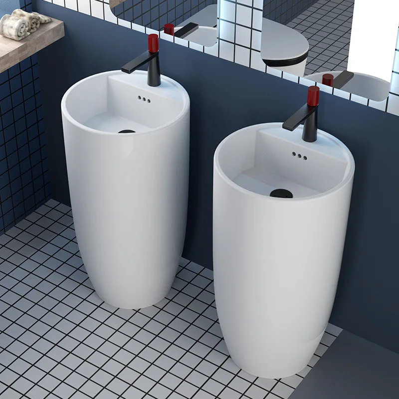 European style simple square ceramic integrated column basin, creative design white washbasin, for bathrooms, balconies YX564VS
European style simple square ceramic integrated column basin, creative design white washbasin, for bathrooms, balconies YX564VS
