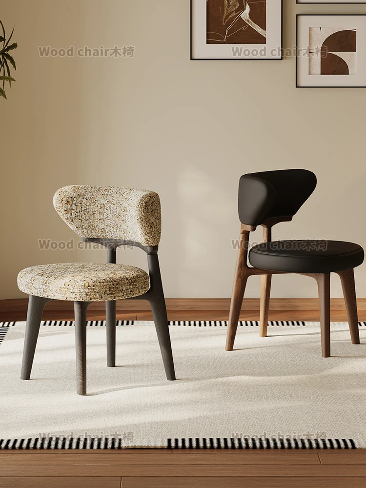 Ash wood solid wood dining chair backrest with book desk chair Nordic light luxury modern simple medieval advanced
Ash wood solid wood dining chair backrest with book desk chair Nordic light luxury modern simple medieval advanced
