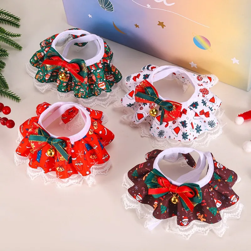 Christmas Pet Lace Dog Cute Bib Drool Towel Cat Collar Bow Bell Animal Scarf
Christmas Pet Lace Dog Cute Bib Drool Towel Cat Collar Bow Bell Animal Scarf