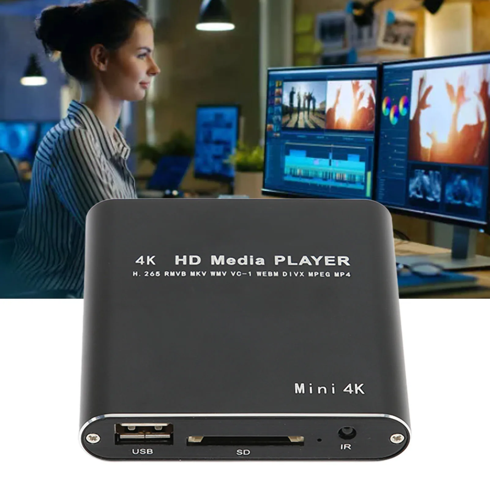 HD Video Player HD Video Player 4K High Resolution Mini Streaming Media Player for HD Multimedia Interface AV USB Storage Cards
HD Video Player HD Video Player 4K High Resolution Mini Streaming Media Player for HD Multimedia Interface AV USB Storage Cards