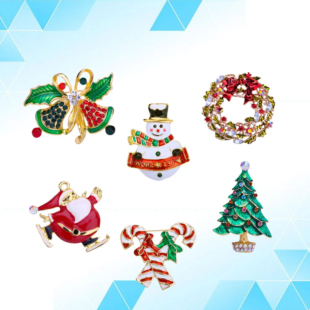 6pcs Brooch Christmas Alloy Badge Decorative Pins for Christmas Badge Party Costume Accessories Fashion Jewelry
6pcs Brooch Christmas Alloy Badge Decorative Pins for Christmas Badge Party Costume Accessories Fashion Jewelry