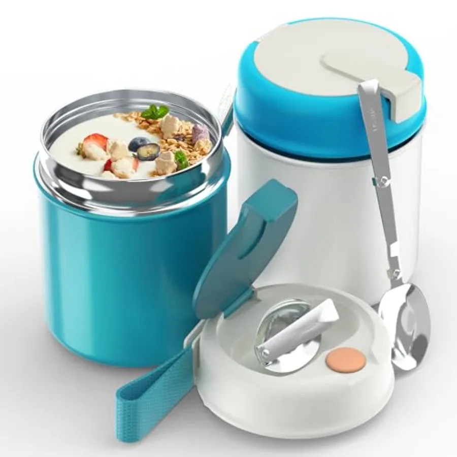 2PCS Food Soup Container Lunchbox - Adult Stainless Steel Thermo Food Jarfor Hot Cold Width Mouth with Spoon Food Hydroflask Bo
2PCS Food Soup Container Lunchbox - Adult Stainless Steel Thermo Food Jarfor Hot Cold Width Mouth with Spoon Food Hydroflask Bo