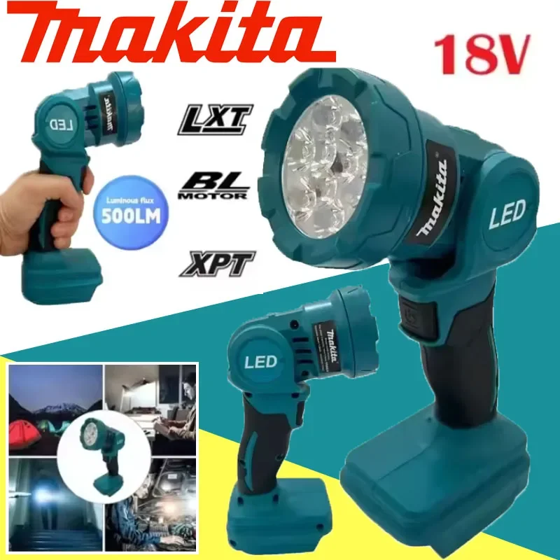 Makita Cordless LED Work Light Rechargeable 18V Battery Power Tools Flashlight for Indoor Outdoor Use Night Searchlight Tool
Makita Cordless LED Work Light Rechargeable 18V Battery Power Tools Flashlight for Indoor Outdoor Use Night Searchlight Tool