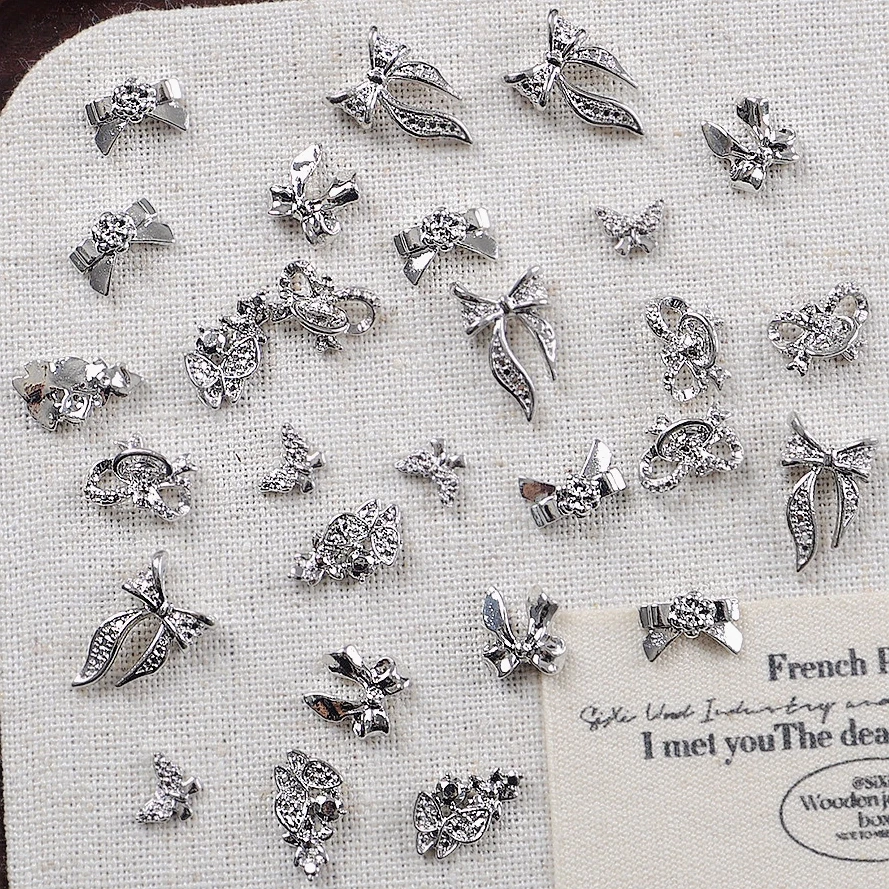 20PCS 3D Metal Bow Tie Nail Art Charms Bowknot Butterfly Accessories Parts For Nails Decoration Manicure Decor Supplies Material
20PCS 3D Metal Bow Tie Nail Art Charms Bowknot Butterfly Accessories Parts For Nails Decoration Manicure Decor Supplies Material