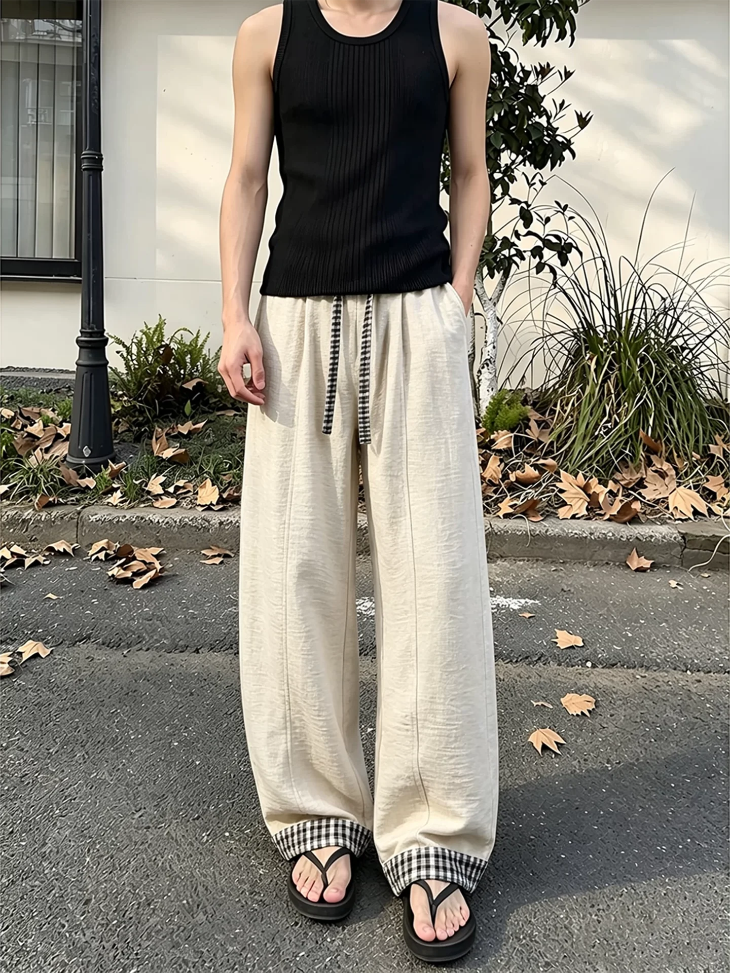 Men's Summer Thin Ice Silk Casual Pants Breathable Linen Style Patchwork Design Casual Straight Leg Pants Comfortable Leisure...
Men's Summer Thin Ice Silk Casual Pants Breathable Linen Style Patchwork Design Casual Straight Leg Pants Comfortable Leisure...