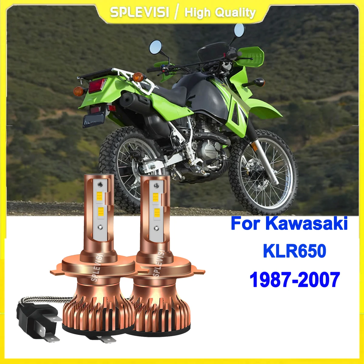 led motorcycle headlight high low beam enhancing visibility on dark roads For Kawasaki KLR650 1987 1988 1989 1990 1991 1992-2007
led motorcycle headlight high low beam enhancing visibility on dark roads For Kawasaki KLR650 1987 1988 1989 1990 1991 1992-2007