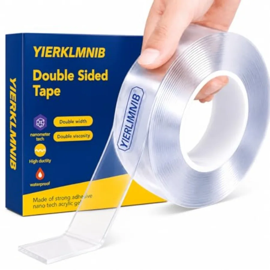 1 Rolls Double Sided Tape Heavy Duty, Nano Clear Mounting Tape, Picture Hanging Poster Carpet Tape for Walls, Dorm Office Schoo
1 Rolls Double Sided Tape Heavy Duty, Nano Clear Mounting Tape, Picture Hanging Poster Carpet Tape for Walls, Dorm Office Schoo