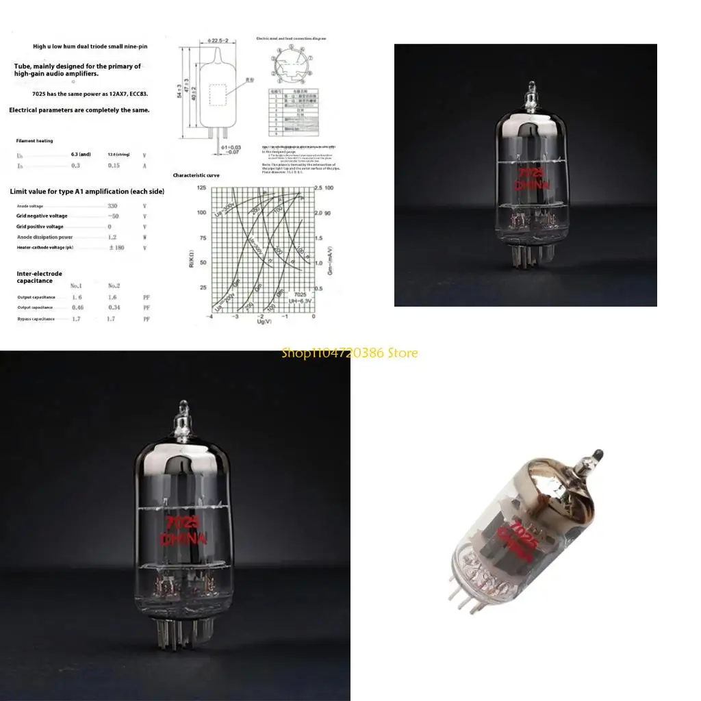 K0EA Professional 7025 Preamp Tube Warm Harmonic Tones for Sound Equipment
K0EA Professional 7025 Preamp Tube Warm Harmonic Tones for Sound Equipment