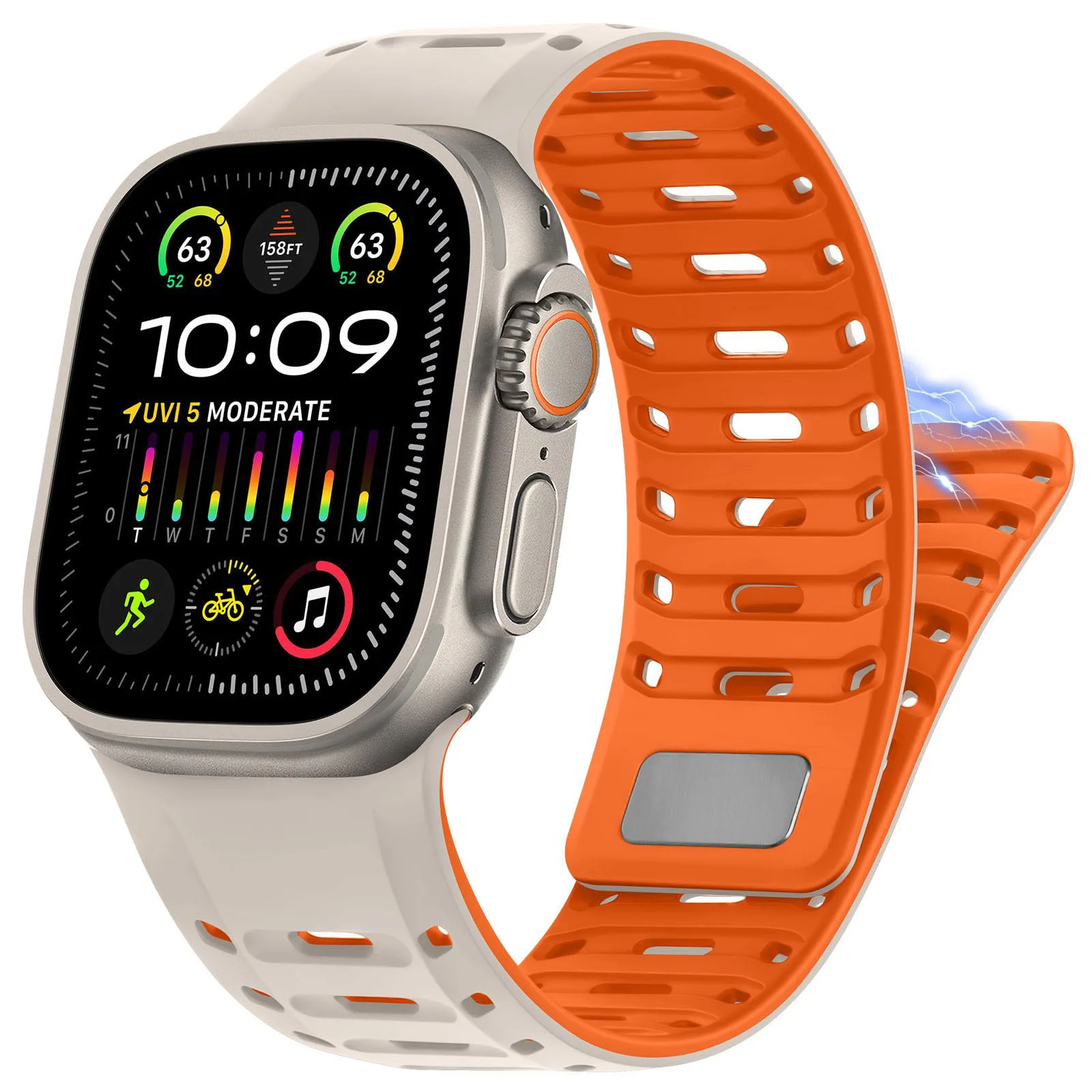 Silicone Straps For Apple Watch Band 45mm 44mm 40mm 42mm 46mm 41mm 49mm 38mm magnetic Bracelet IWatch Series 10 SE 9 8 7 Ultra 2
Silicone Straps For Apple Watch Band 45mm 44mm 40mm 42mm 46mm 41mm 49mm 38mm magnetic Bracelet IWatch Series 10 SE 9 8 7 Ultra 2