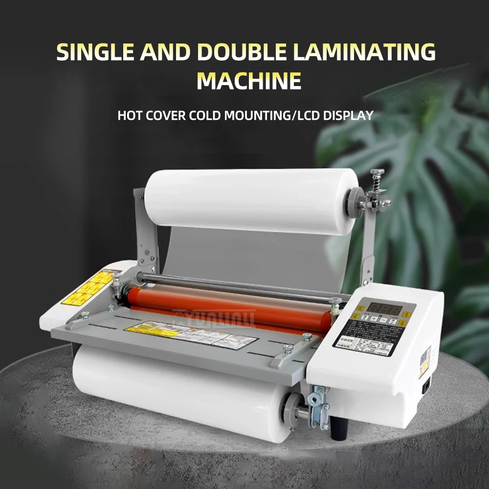 Double sided laminating machine, variable speed A2, A3, A4, hot laminating machine, laminating machine, cold laminating machine
Double sided laminating machine, variable speed A2, A3, A4, hot laminating machine, laminating machine, cold laminating machine