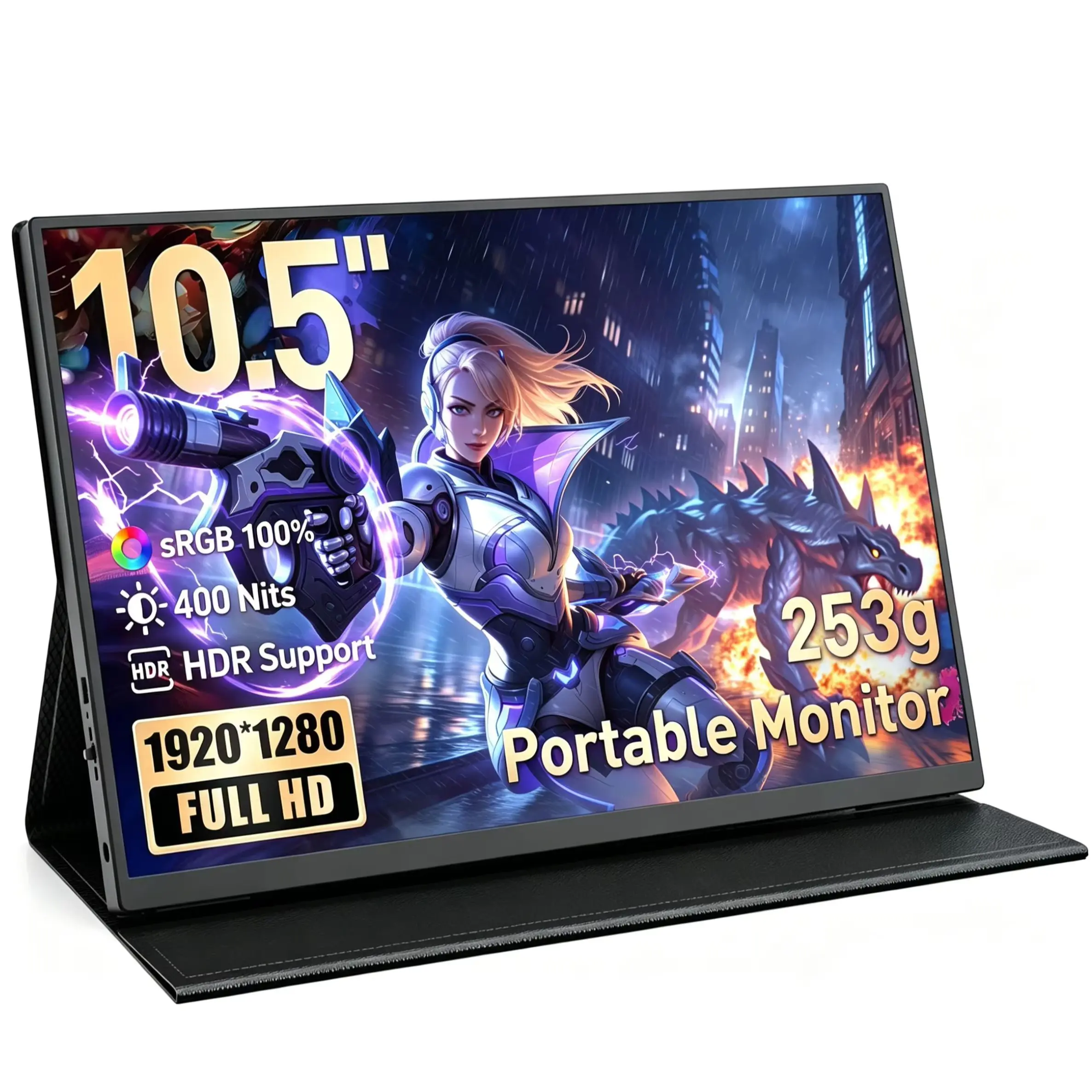 10.5 Inch 1920*1280P Portable Monitors 100%sRGB IPS 3:2 1000:1 With Type-C Mini HDMI For Phone Laptop PS4/5 XBox Mac PC Switch
10.5 Inch 1920*1280P Portable Monitors 100%sRGB IPS 3:2 1000:1 With Type-C Mini HDMI For Phone Laptop PS4/5 XBox Mac PC Switch
