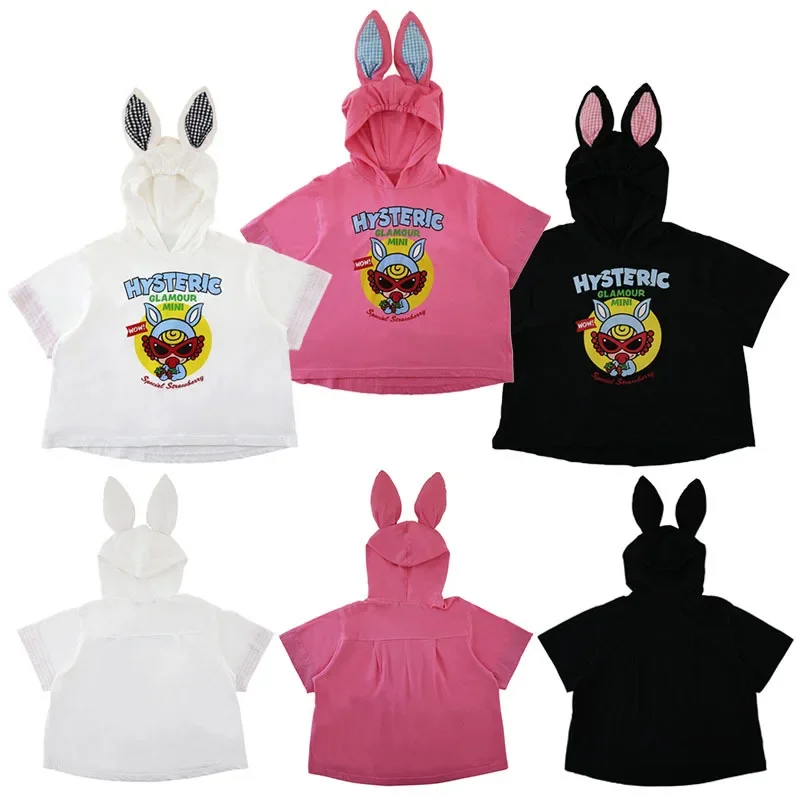 Summer New Japanese Cartoon Cute Bunny Ears Hooded Short Sleeve T-shirt
Summer New Japanese Cartoon Cute Bunny Ears Hooded Short Sleeve T-shirt