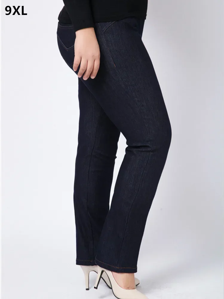Высокие женские джинсы размера плюс 9XL 8XL 6XL Slim Fit Элегантные женские брюки с высокой талией Большие модные женские эластичные длинные брюки для девочек
Высокие женские джинсы размера плюс 9XL 8XL 6XL Slim Fit Элегантные женские брюки с высокой талией Большие модные женские эластичные длинные брюки для девочек