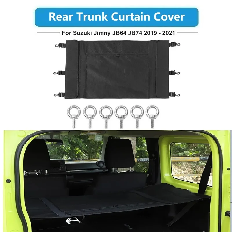 For Suzuki Jimny JB64 JB74 2019+ Rear Trunk Curtain Cover Storage Bag Net Stowing Tidying Interior Accessories
For Suzuki Jimny JB64 JB74 2019+ Rear Trunk Curtain Cover Storage Bag Net Stowing Tidying Interior Accessories