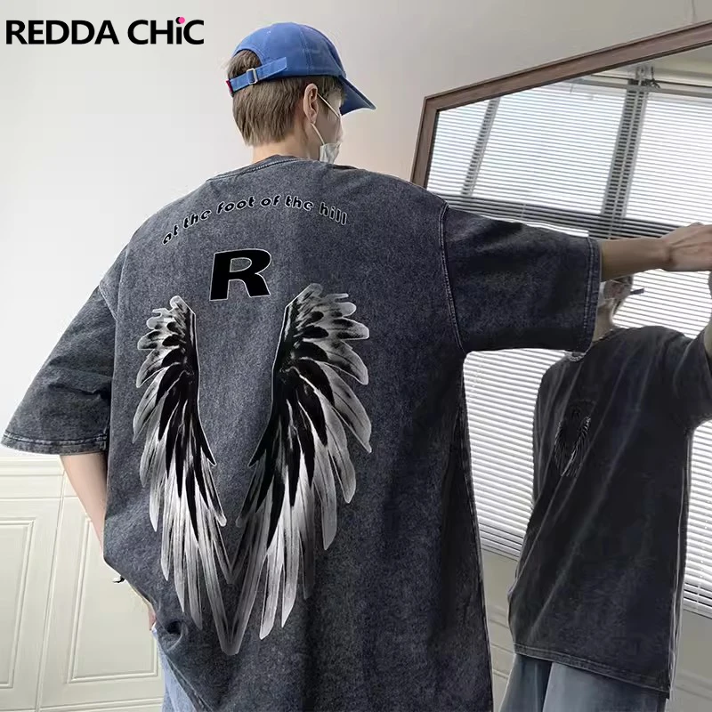 Модная мужская футболка REDDACHIC Acubi с крыльями ангела, летняя Свободная Повседневная футболка с короткими рукавами, футболка Overdye, топ для танцев в стиле хип-хоп, винтажная одежда
Модная мужская футболка REDDACHIC Acubi с крыльями ангела, летняя Свободная Повседневная футболка с короткими рукавами, футболка Overdye, топ для танцев в стиле хип-хоп, винтажная одежда