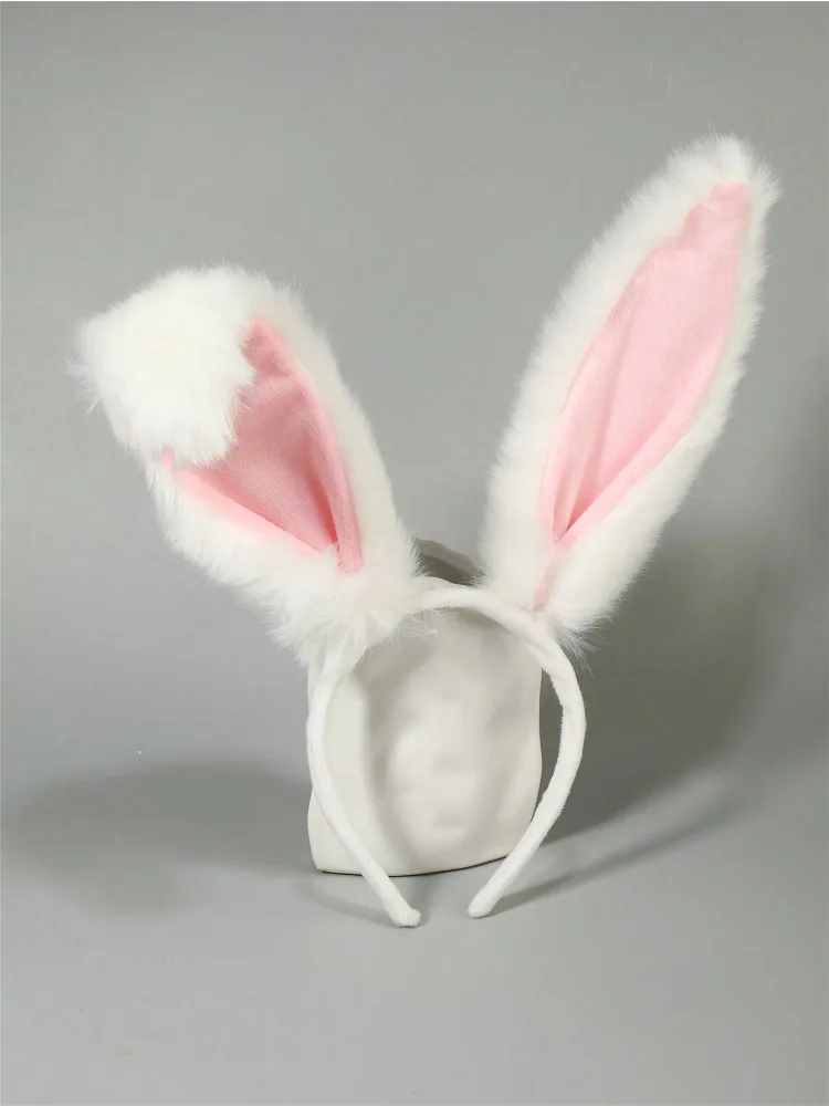 1pc Women Plush Rabbit Ear Decor Fur Costume Headband, Elegant Boho Style Autumn/Winter
1pc Women Plush Rabbit Ear Decor Fur Costume Headband, Elegant Boho Style Autumn/Winter
