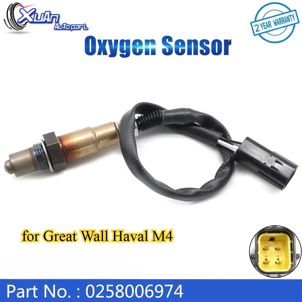 4 Wire Front Air Fuel Ratio Sensor Lambda O2 Oxygen Sensor 0258006974 for Great Wall Haval M4 Upstream
4 Wire Front Air Fuel Ratio Sensor Lambda O2 Oxygen Sensor 0258006974 for Great Wall Haval M4 Upstream