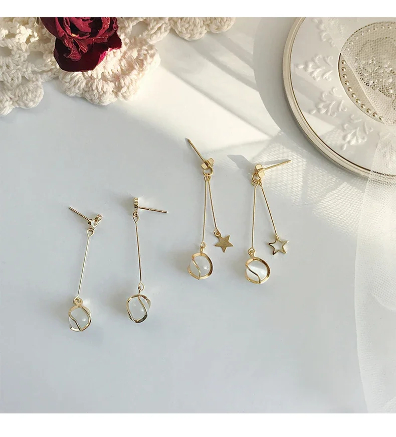 Fashion Jewelry 2024 Ear Pendants Pentagram Earrings Elegant Temperament Ear Stud Earring Girls Daily Birthday Party Gifts
Fashion Jewelry 2024 Ear Pendants Pentagram Earrings Elegant Temperament Ear Stud Earring Girls Daily Birthday Party Gifts