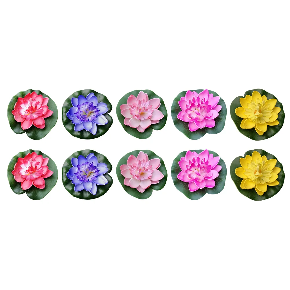 10pcs Artificial Lotus Water Lily EVA Floating Decorations for Pond Pool Garden Home Outdoor Simulation Flower Realistic
10pcs Artificial Lotus Water Lily EVA Floating Decorations for Pond Pool Garden Home Outdoor Simulation Flower Realistic