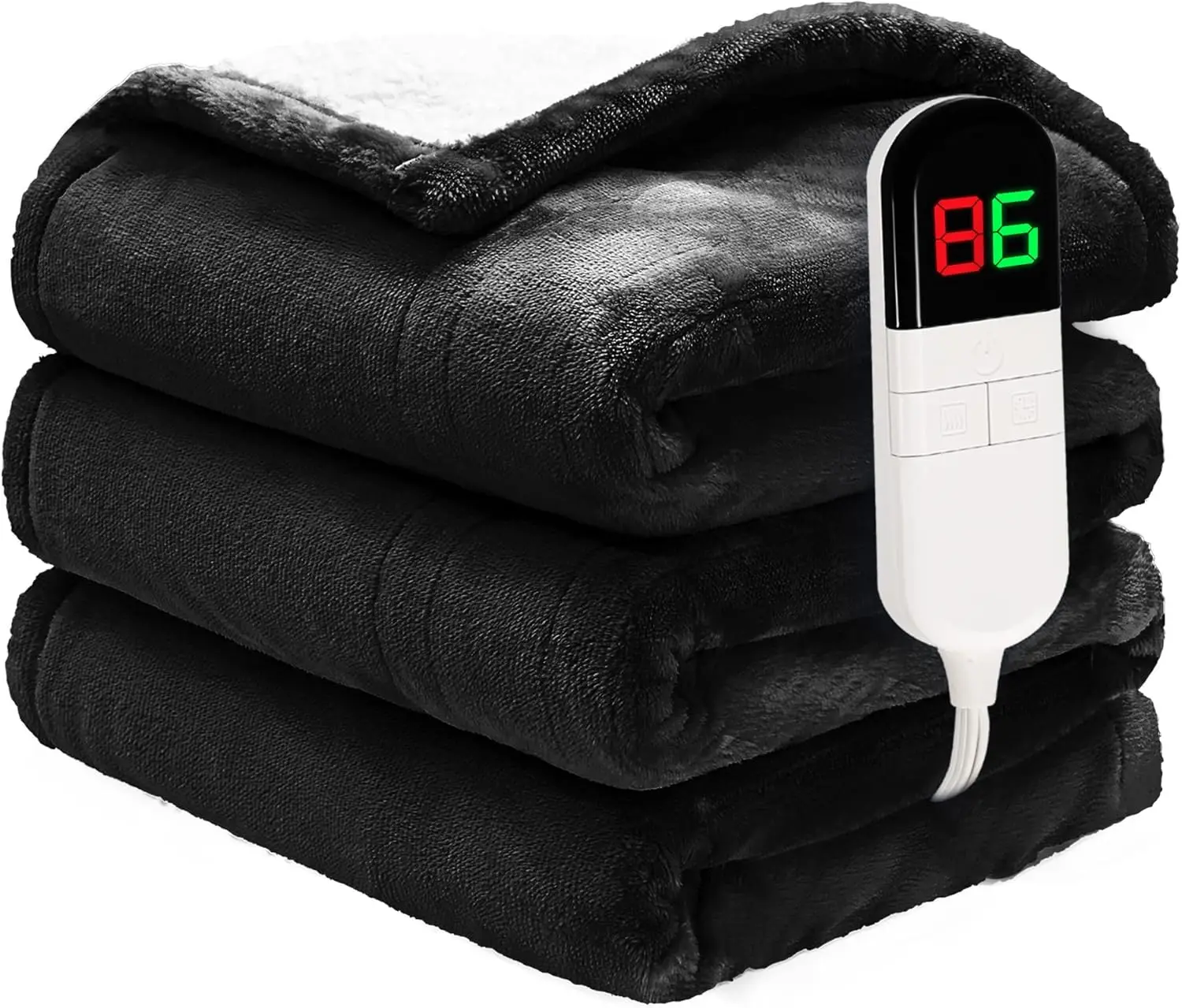 50"x60" Electric Heated Blanket with 6 Heat Levels, Auto Shut Off & Machine Washable - Fast Heating for Bed and Couch
50"x60" Electric Heated Blanket with 6 Heat Levels, Auto Shut Off & Machine Washable - Fast Heating for Bed and Couch
