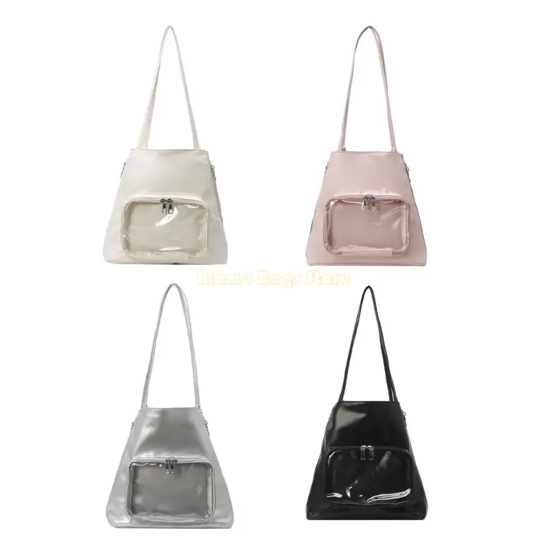 X90D Transparent Shoulder Bag Fashion Itabag Clear Window for Pins Anime Display Toted Bag Handbag Backpack for Women Girls
X90D Transparent Shoulder Bag Fashion Itabag Clear Window for Pins Anime Display Toted Bag Handbag Backpack for Women Girls
