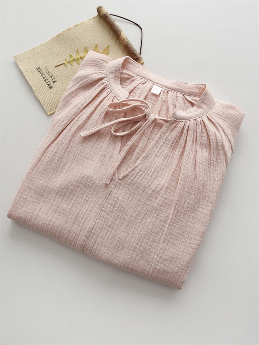 Платье-халат из чистого хлопкового муслина с V-образным вырезом и завязками, женское, весна-лето, тонкое, с длинными рукавами, для дома, повседневное, комфортное
Платье-халат из чистого хлопкового муслина с V-образным вырезом и завязками, женское, весна-лето, тонкое, с длинными рукавами, для дома, повседневное, комфортное