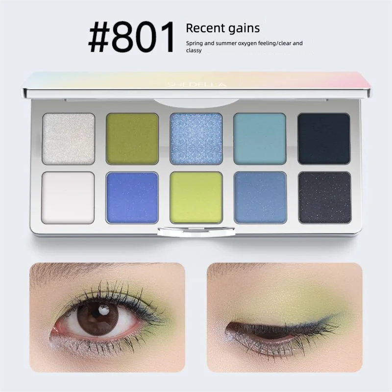 Shedella Dreamy Ten-color Eyeshadow Palette, Multi-color Small Smoky 2026 New Color Makeup Palette
Shedella Dreamy Ten-color Eyeshadow Palette, Multi-color Small Smoky 2026 New Color Makeup Palette