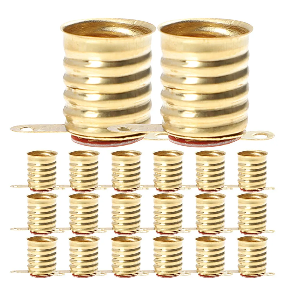30Pcs E10 Copper Lamp Holder Screw Socket Mini LED Lamp Base for Physics Experiments Student Science Projects Circuit Learning
30Pcs E10 Copper Lamp Holder Screw Socket Mini LED Lamp Base for Physics Experiments Student Science Projects Circuit Learning