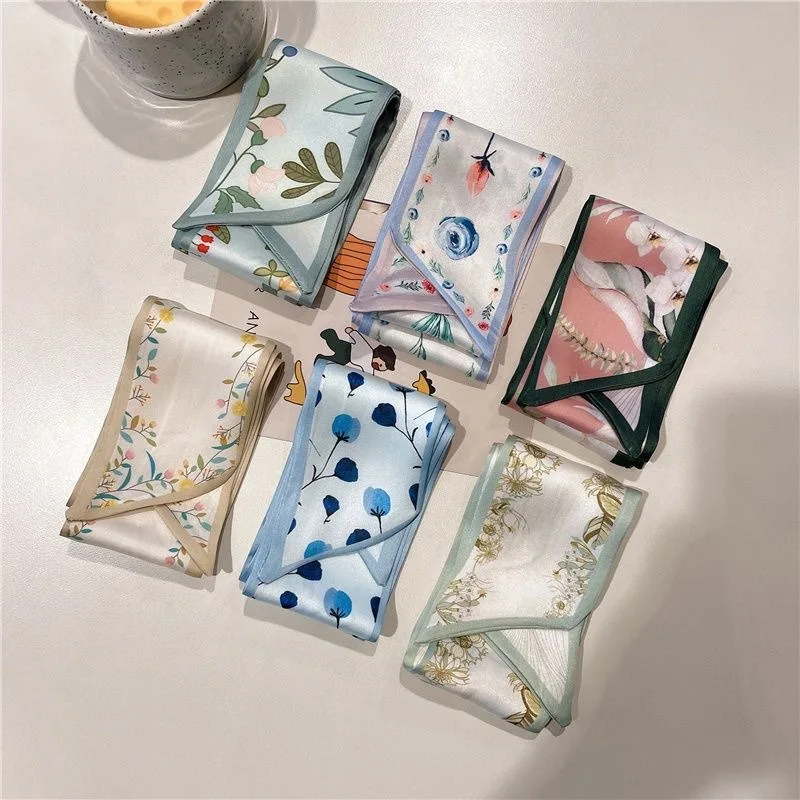 Satin Smooth Long Hair Tie Scarf Floral Flower Letter Ribbon Bag Strap Small Scarf Fashion Women Daily Multi-purpose Accessory
Satin Smooth Long Hair Tie Scarf Floral Flower Letter Ribbon Bag Strap Small Scarf Fashion Women Daily Multi-purpose Accessory