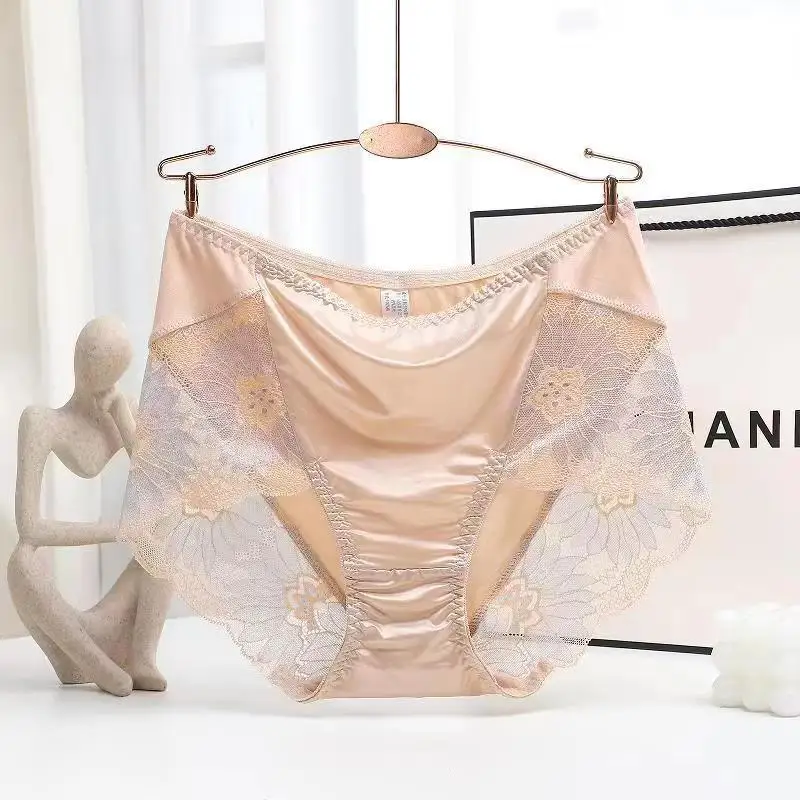 Export of Genuine Underwear Women Lace Sexy Mesh Perspective High Waist Large Size Fat Mm Cotton File Briefs Comfortable panties
Export of Genuine Underwear Women Lace Sexy Mesh Perspective High Waist Large Size Fat Mm Cotton File Briefs Comfortable panties